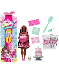 Barbie Party Unboxed Pet Birthday Series Doll & Accessories, Shimmerin' Hearts Set with 10 Surprises