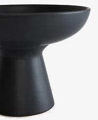 The Cellar Matte Black Footed Bowl, Exclusively at Macy's