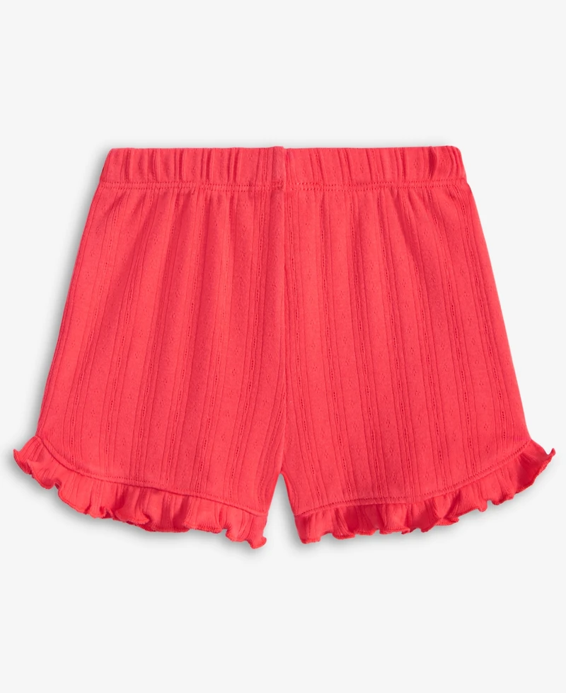 First Impressions Baby Girls Pointelle Shorts, Exclusively at Macy's