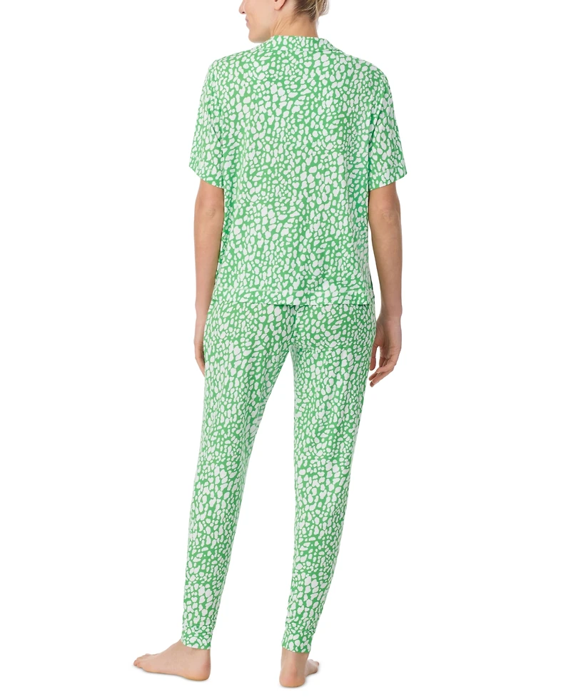 Sanctuary Women's Short-Sleeve Shirt & Pants Pj Set