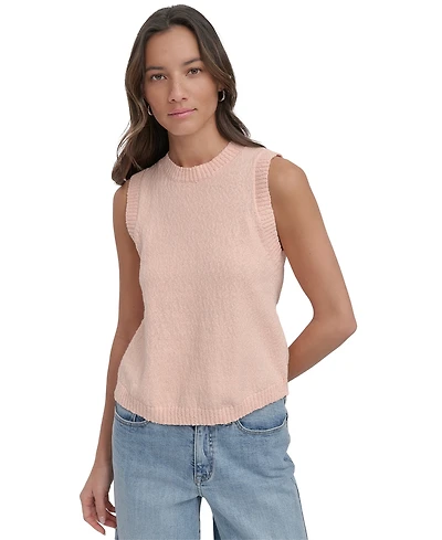 Dkny Jeans Women's Cotton Boucle Sleeveless Sweater - Twv
