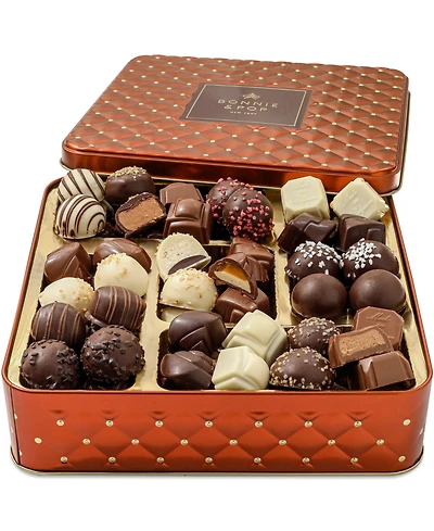 Bonnie & Pop Chocolate Truffle Gift Tin, 2.3 lbs