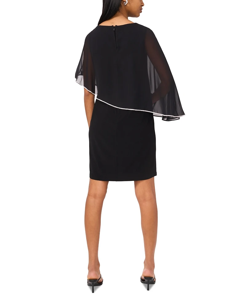 Msk Petite Capelet Shift Dress