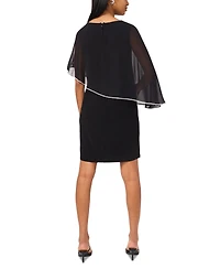 Msk Petite Capelet Shift Dress