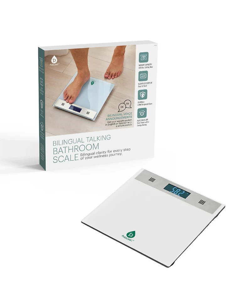 Bilingual Talking Bathroom Scale – Precision Meets Convenience