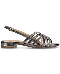 Journee Collection Women's Cassandra Woven Slingback Flat Sandals