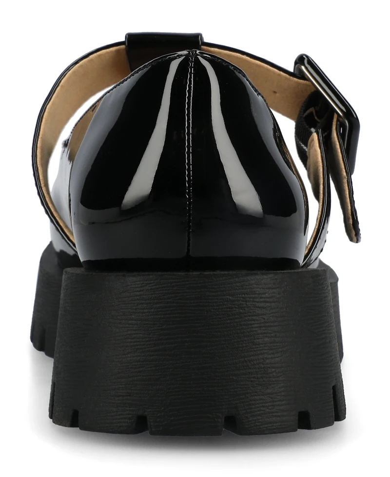 Journee Collection Women's Suvi Treaded Sole Mary Jane Flats