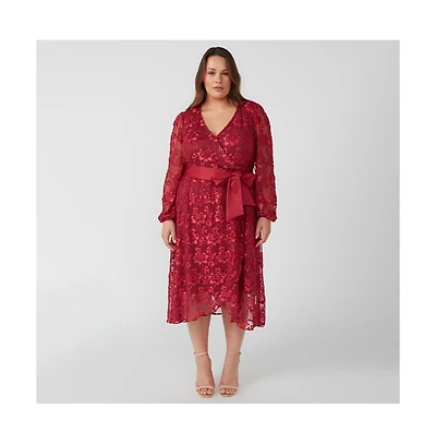 Radiance Glow Floral Mesh Dress
