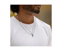 Vincero Men's Cross Pendant in 925 Sterling Silver with Rhodium Plating and Lobster Clasp