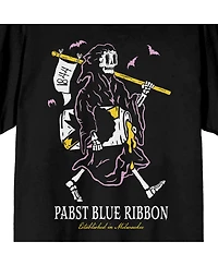 Pabst Blue Ribbon Big & Tall Grim Reaper Black Short Sleeve