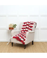 50" x 60" American Flag Accent Throw Blanket, All Seasons, Usa