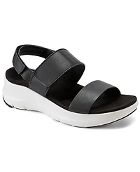 Rockport Women's Qwera Open Toe Strappy Casual Wedge Sandals