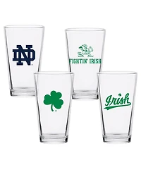 Indigo Falls Notre Dame Fighting Irish 16oz. Collector Pint Glass Four-Set