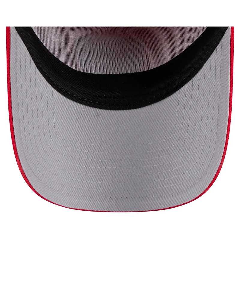 New Era Men's Red Carolina Hurricanes Core A-Frame 9FORTY Adjustable Hat