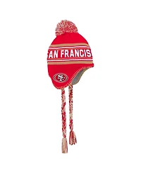 Outerstuff Preschool Scarlet San Francisco 49ers Jacquard Tassel Knit Hat with Pom