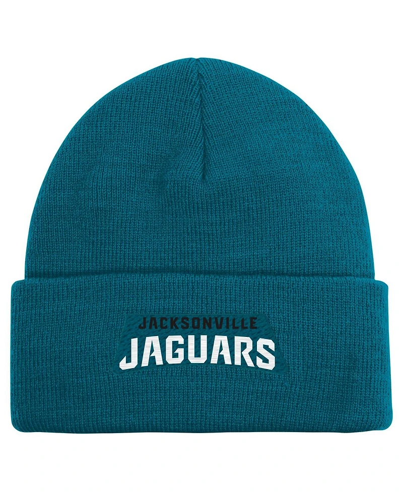 Outerstuff Big Boys and Girls Teal Jacksonville Jaguars Basic Cuffed Knit Hat