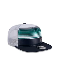 New Era Men's White Seattle Mariners Team Horizon 9FIFTY A-Frame Trucker Snapback Hat