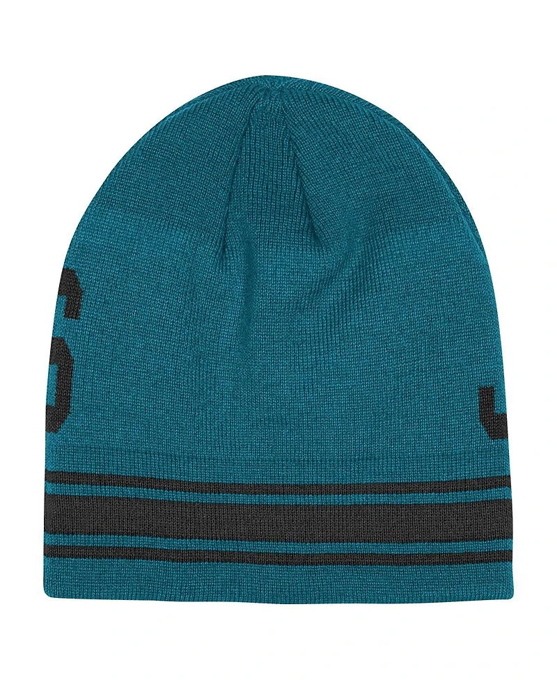 Outerstuff Big Boys and Girls Teal Jacksonville Jaguars Retro Knit Beanie