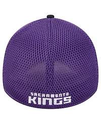 New Era Men's Black/Purple Sacramento Kings Active Tech Neo Flex 39THIRTY Flex Hat