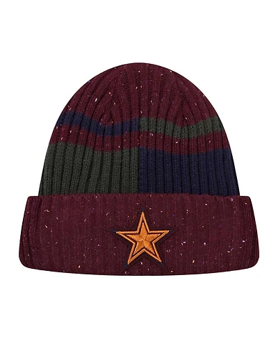 Pro Standard Men's Burgundy Dallas Cowboys Speckled Cuffed Knit Hat