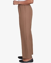 Alfred Dunner Women's Classic Textured Proportioned Medium Pant
