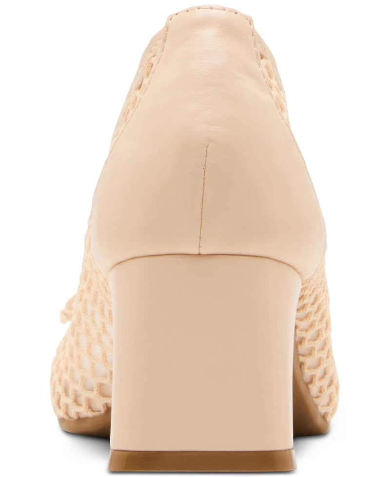 Madden Girl Emily-m Mesh Block-Heel Ballet Pumps