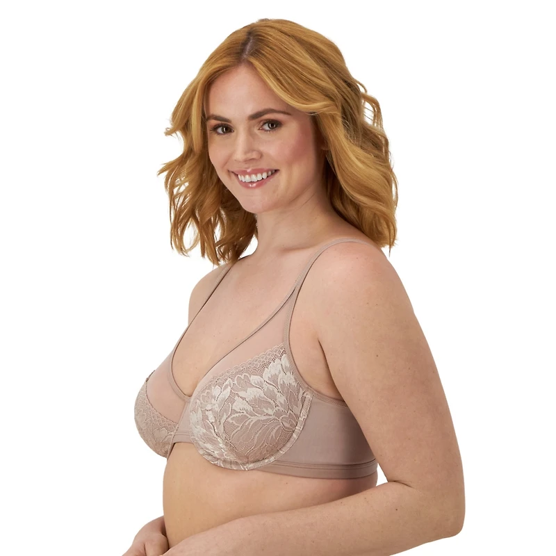 Bali Women's One Smooth U Lace Minimizer Bra DF3386
