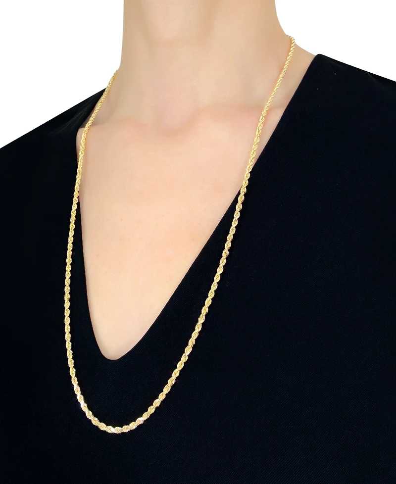 Italian Gold Forza Rope Chain 28" (3-1/5mm) in 14k Gold