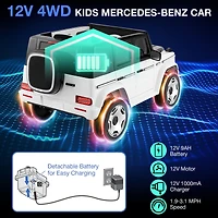 12V Licensed Mercedes-Benz Eqg Kids Ride On Car with Remote Control
