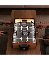 Game Room Football Table with Non-Slip Handles Durable and Fun Soccer Table for Home Entertainment