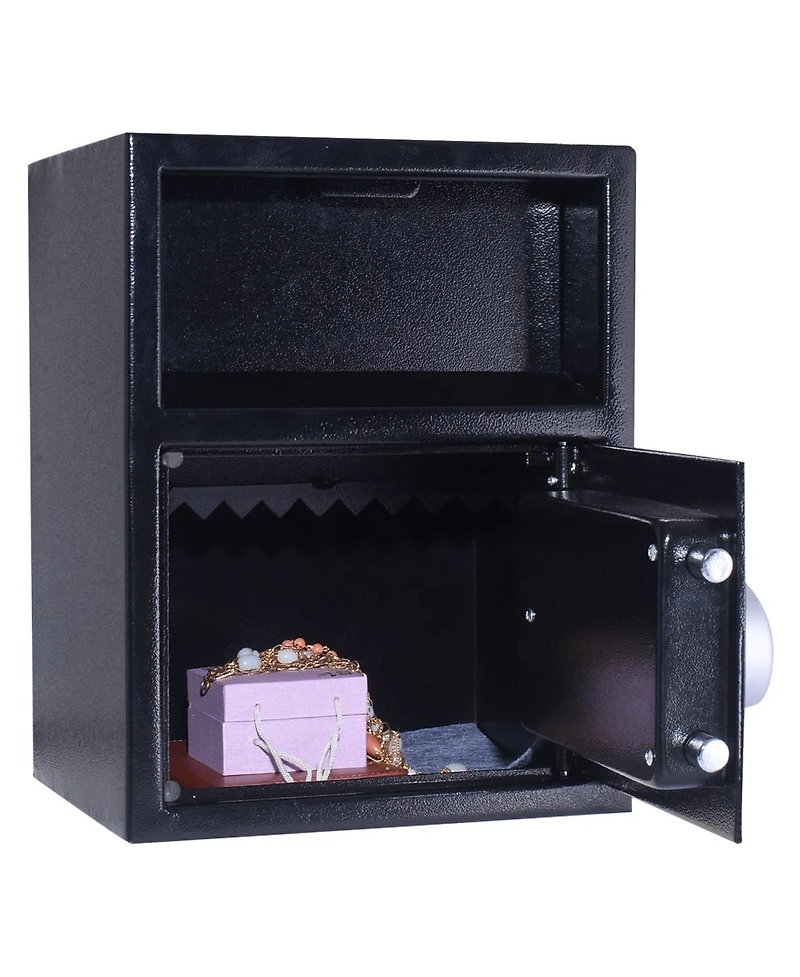 Digital Safe Box Depository Drop Deposit Front Load Cash Vault Lock Home Jewelry