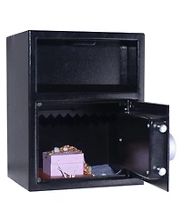 Digital Safe Box Depository Drop Deposit Front Load Cash Vault Lock Home Jewelry
