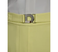 Dkny Plus High-Rise Straight-Leg Ankle Pants