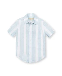 Hope & Henry Boys Linen Short Sleeve Button Down Shirt