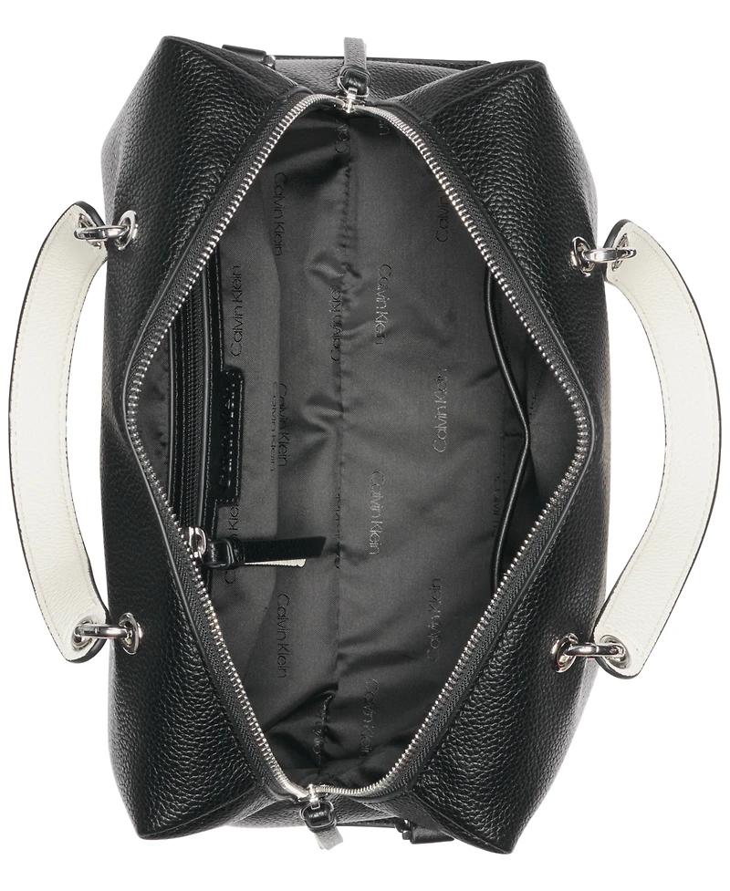 Calvin Klein Cali Satchel with Web Strap