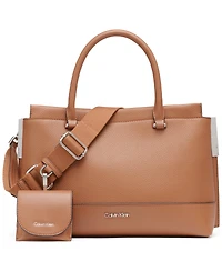 Calvin Klein Bianca Triple Compartment Convertible Satchel