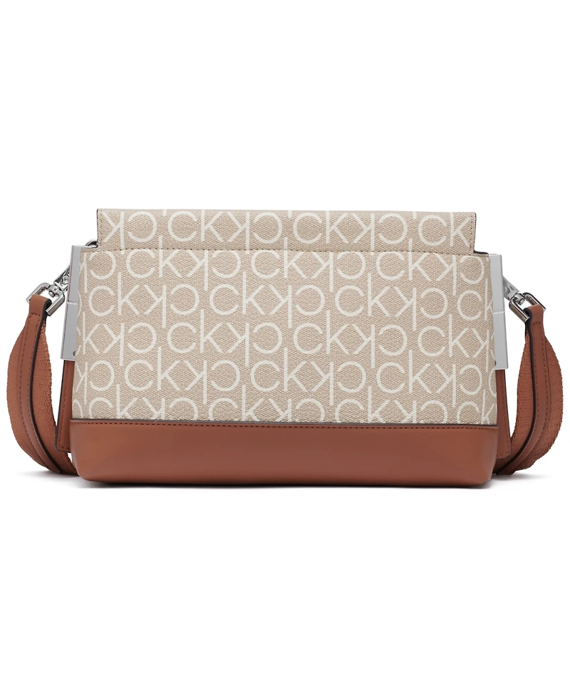 Calvin Klein Bianca Signature Adjustable Crossbody Bag