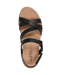 Earth Women's Rosie Strappy Slingback Flat Sandals