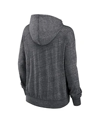 Nike Women's Heather Charcoal Seattle Seahawks Team Spirit Gym Vintage Lightweight Hoodie Top