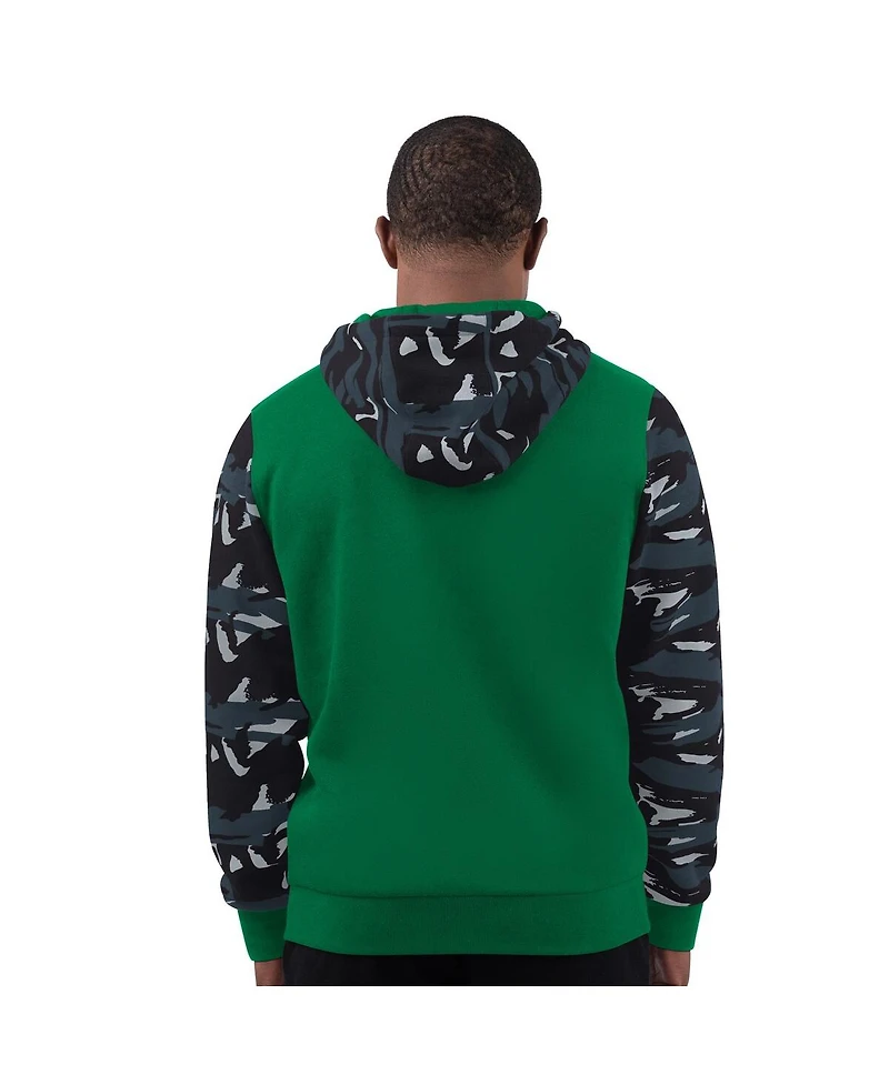 Starter Men's Kelly Green Philadelphia Eagles Thursday Night Gridiron Vintage Logo Full-Zip Hoodie