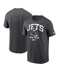 Nike Men's Anthracite New York Jets Helmet Essential T-Shirt