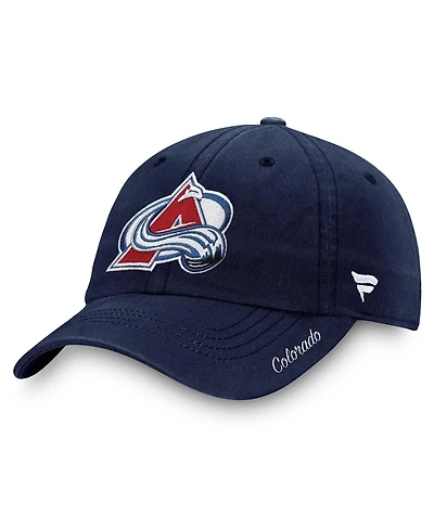Fanatics Women's Navy Colorado Avalanche Core Logo Adjustable Hat