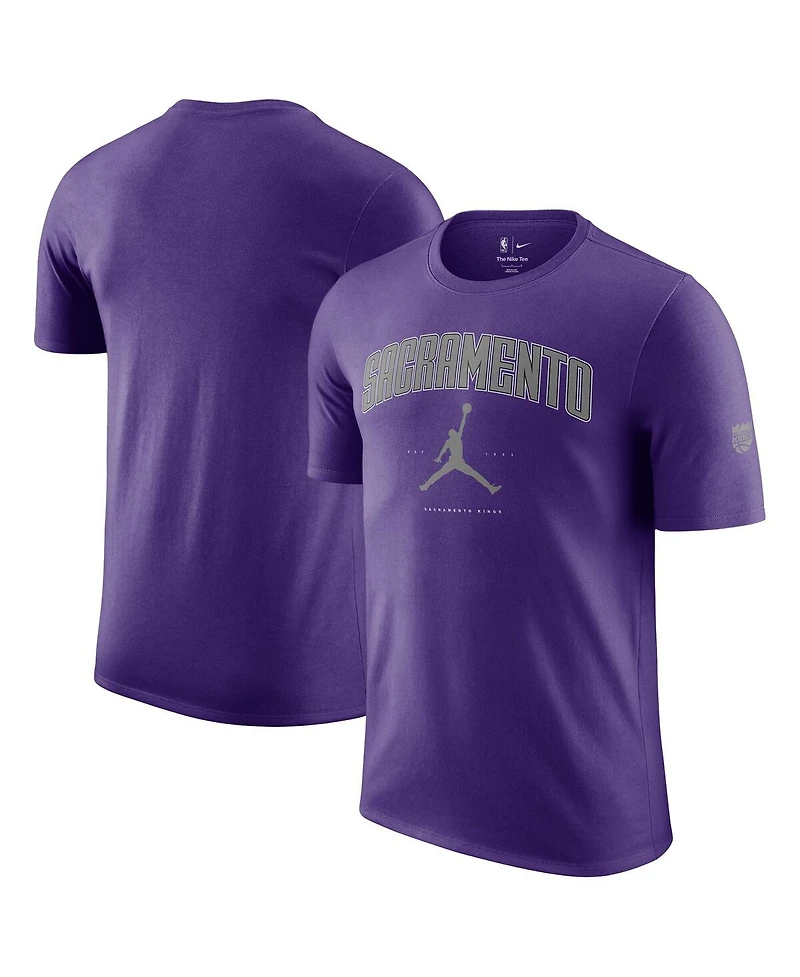 Jordan Men's and Women's Purple Sacramento Kings Essential Cities T-Shirt