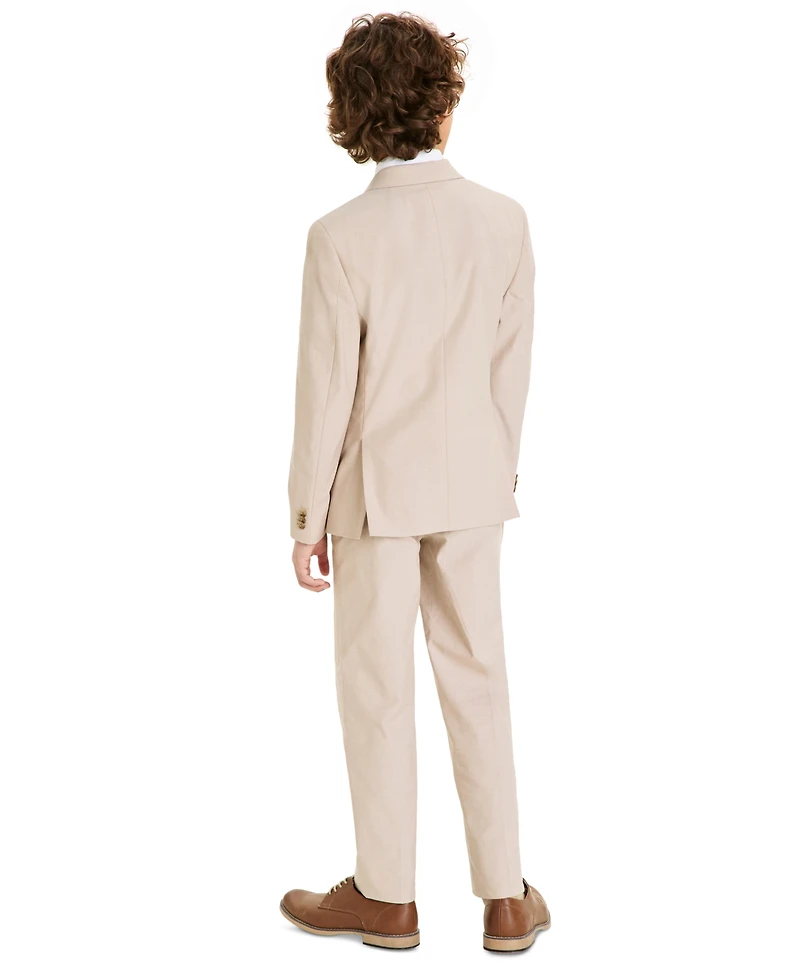 Michael Kors Big Boys Chambray Classic Fit Stretch Suit Jacket