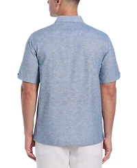 Cubavera Men's Classic-Fit Linen Blend Short Sleeve Button-Front Shirt