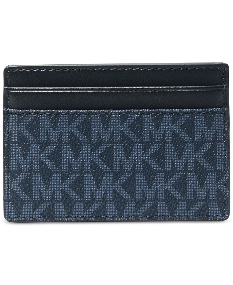 Michael Kors Men's Malone Leather Colorblocked Logo Card Case
