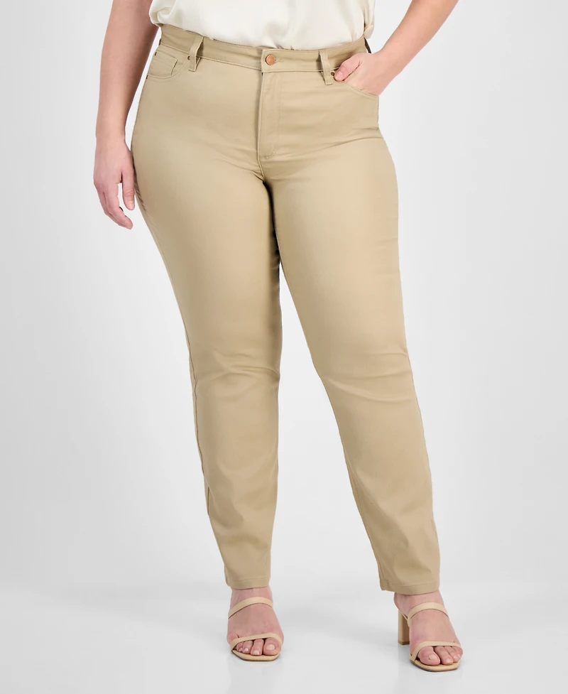 Jones New York Plus Lexington Straight-Leg Jeans