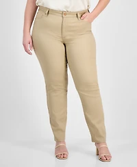 Jones New York Plus Lexington Straight-Leg Jeans