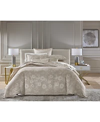 Hotel Collection Shadow Floral Micropleated Decorative Pillow, 14" x 22", Exclusively at Macy's