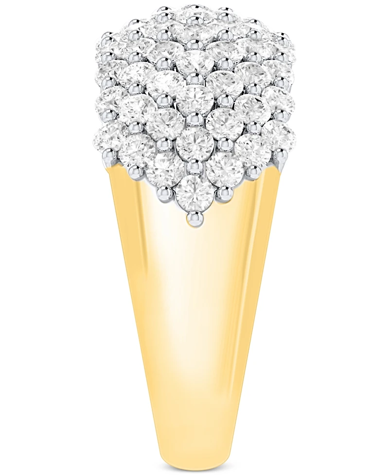 Forever Grown Diamonds Lab-Grown Diamond Pave Band (2 ct. t.w.) Sterling Silver or 14K Gold-Plated